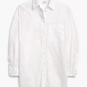 J.Crew Relaxed Button-Up Shirt NWT Size Large White